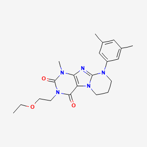 9-(3,5-dimethylphenyl)-3-(2-ethoxyethyl)-1-methyl-6,7,8,9-tetrahydropyrimido[2,1-f]purine-2,4(1H,3H)-dione