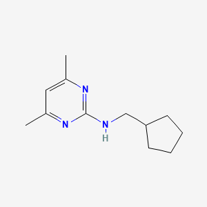 N-(cyclopentylmethyl)-4,6-dimethylpyrimidin-2-amine