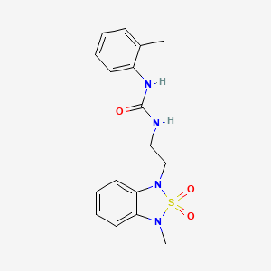 1-(2-(3-methyl-2,2-dioxidobenzo[c][1,2,5]thiadiazol-1(3H)-yl)ethyl)-3-(o-tolyl)urea