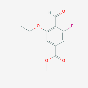 molecular formula C11H11FO4 B2438669 Methyl 3-ethoxy-5-fluoro-4-formylbenzoate CAS No. 2248369-41-5