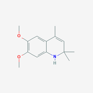 molecular formula C14H19NO2 B2438670 2,2,4-Trimethyl-6,7-dimethoxy-1,2-dihydroquinoline CAS No. 858472-13-6