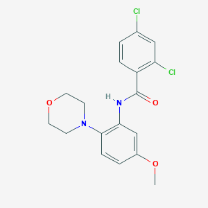2,4-dichloro-N-[5-methoxy-2-(4-morpholinyl)phenyl]benzamide
