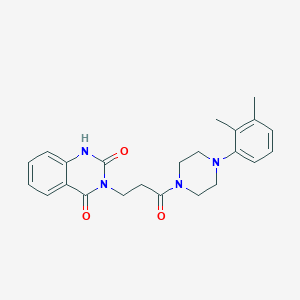 molecular formula C23H26N4O3 B2438695 3-(3-(4-(2,3-dimethylphenyl)piperazin-1-yl)-3-oxopropyl)quinazoline-2,4(1H,3H)-dione CAS No. 879582-85-1