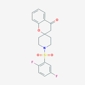 1'-((2,5-Difluorophenyl)sulfonyl)spiro[chroman-2,4'-piperidin]-4-one