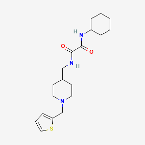 N1-cyclohexyl-N2-((1-(thiophen-2-ylmethyl)piperidin-4-yl)methyl)oxalamide