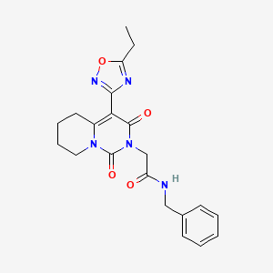 N-benzyl-2-[4-(5-ethyl-1,2,4-oxadiazol-3-yl)-1,3-dioxo-5,6,7,8-tetrahydro-1H-pyrido[1,2-c]pyrimidin-2(3H)-yl]acetamide