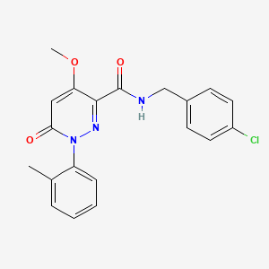 N-[(4-chlorophenyl)methyl]-4-methoxy-1-(2-methylphenyl)-6-oxopyridazine-3-carboxamide