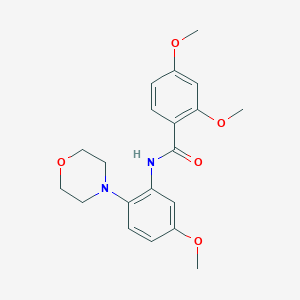molecular formula C20H24N2O5 B243874 2,4-dimethoxy-N-[5-methoxy-2-(4-morpholinyl)phenyl]benzamide 