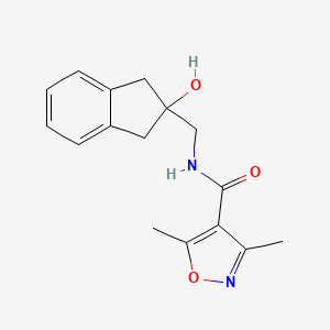 N-((2-hydroxy-2,3-dihydro-1H-inden-2-yl)methyl)-3,5-dimethylisoxazole-4-carboxamide