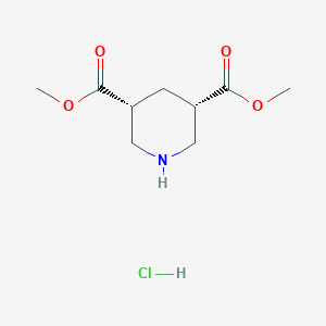 Dimethyl (3R,5S)-piperidine-3,5-dicarboxylate;hydrochloride