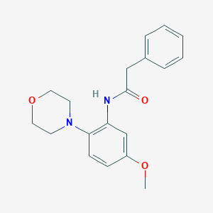molecular formula C19H22N2O3 B243875 N-(5-methoxy-2-morpholin-4-ylphenyl)-2-phenylacetamide 