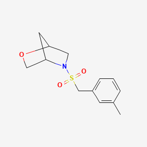 molecular formula C13H17NO3S B2438764 5-((3-甲基苄基)磺酰基)-2-氧杂-5-氮杂双环[2.2.1]庚烷 CAS No. 2034612-89-8
