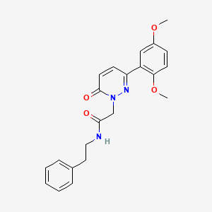 2-(3-(2,5-dimethoxyphenyl)-6-oxopyridazin-1(6H)-yl)-N-phenethylacetamide