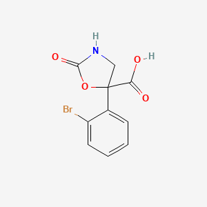 5-(2-Bromophenyl)-2-oxo-1,3-oxazolidine-5-carboxylic acid
