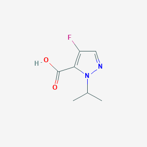 molecular formula C7H9FN2O2 B2438790 4-Fluoro-1-(1-methylethyl)-1H-pyrazole-5-carboxylic acid CAS No. 1198437-24-9