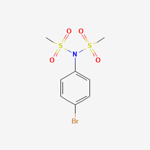molecular formula C8H10BrNO4S2 B2438799 甲磺酰胺，N-(4-溴苯基)-N-(甲磺酰基)- CAS No. 191043-81-9