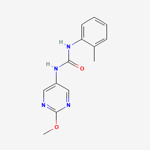 molecular formula C13H14N4O2 B2438801 1-(2-甲氧基嘧啶-5-基)-3-(邻甲苯基)脲 CAS No. 1396858-01-7
