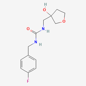 1-(4-Fluorobenzyl)-3-((3-hydroxytetrahydrofuran-3-yl)methyl)urea
