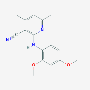 2-(2,4-Dimethoxy-phenylamino)-4,6-dimethyl-nicotinonitrile