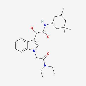 2-[1-[2-(diethylamino)-2-oxoethyl]indol-3-yl]-2-oxo-N-(3,3,5-trimethylcyclohexyl)acetamide