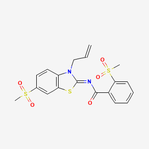 (Z)-N-(3-allyl-6-(methylsulfonyl)benzo[d]thiazol-2(3H)-ylidene)-2-(methylsulfonyl)benzamide