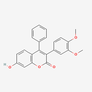 molecular formula C23H18O5 B2438822 3-(3,4-二甲氧基苯基)-7-羟基-4-苯基香豆素-2-酮 CAS No. 720674-20-4