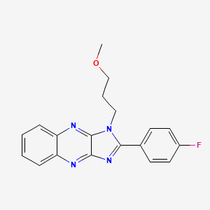 molecular formula C19H17FN4O B2438829 2-(4-fluorophenyl)-1-(3-methoxypropyl)-1H-imidazo[4,5-b]quinoxaline CAS No. 848690-08-4