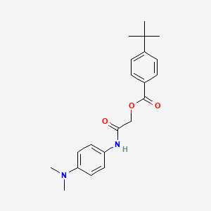 molecular formula C21H26N2O3 B2438841 [2-[4-(Dimethylamino)anilino]-2-oxoethyl] 4-tert-butylbenzoate CAS No. 387841-41-0