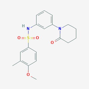 4-methoxy-3-methyl-N-(3-(2-oxopiperidin-1-yl)phenyl)benzenesulfonamide