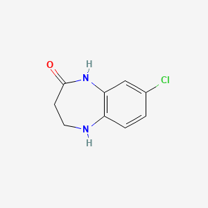 molecular formula C9H9ClN2O B2438860 8-氯-1,3,4,5-四氢-2H-1,5-苯并二氮杂卓-2-酮 CAS No. 27038-63-7