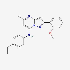 B2438876 N-(4-ethylphenyl)-2-(2-methoxyphenyl)-5-methylpyrazolo[1,5-a]pyrimidin-7-amine CAS No. 932988-62-0