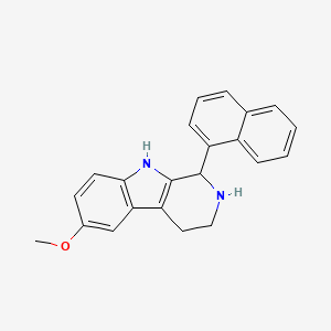 molecular formula C22H20N2O B2438889 6-甲氧基-1-萘-1-基-2,3,4,9-四氢-1H-吡啶并[3,4-b]吲哚 CAS No. 529476-44-6