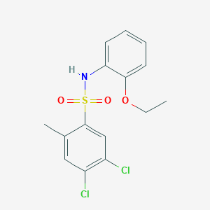 4,5-dichloro-N-(2-ethoxyphenyl)-2-methylbenzene-1-sulfonamide