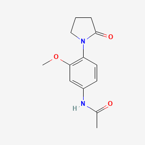 N-(3-methoxy-4-(2-oxopyrrolidin-1-yl)phenyl)acetamide