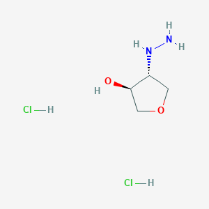 (3S,4R)-4-Hydrazinyloxolan-3-ol;dihydrochloride