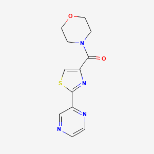 Morpholino(2-(pyrazin-2-yl)thiazol-4-yl)methanone