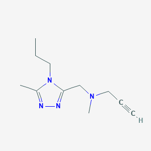 methyl[(5-methyl-4-propyl-4H-1,2,4-triazol-3-yl)methyl](prop-2-yn-1-yl)amine