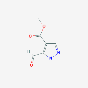 molecular formula C7H8N2O3 B2438924 methyl 5-formyl-1-methyl-1H-pyrazole-4-carboxylate CAS No. 1518469-18-5