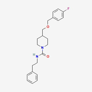 4-(((4-fluorobenzyl)oxy)methyl)-N-phenethylpiperidine-1-carboxamide