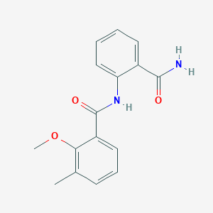 molecular formula C16H16N2O3 B243896 N-(2-carbamoylphenyl)-2-methoxy-3-methylbenzamide 