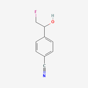 molecular formula C9H8FNO B2438966 4-(2-Fluoro-1-hydroxyethyl)benzonitrile CAS No. 1073056-22-0