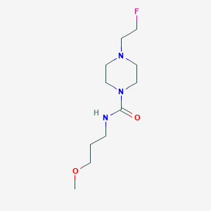 molecular formula C11H22FN3O2 B2438967 4-(2-fluoroethyl)-N-(3-methoxypropyl)piperazine-1-carboxamide CAS No. 2034534-40-0