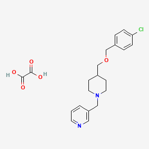 3-((4-(((4-Chlorobenzyl)oxy)methyl)piperidin-1-yl)methyl)pyridine oxalate