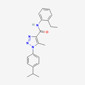 molecular formula C21H24N4O B2438997 N-(2-ethylphenyl)-1-(4-isopropylphenyl)-5-methyl-1H-1,2,3-triazole-4-carboxamide CAS No. 899942-65-5
