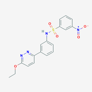 molecular formula C18H16N4O5S B2439000 N-(3-(6-ethoxypyridazin-3-yl)phenyl)-3-nitrobenzenesulfonamide CAS No. 903281-50-5