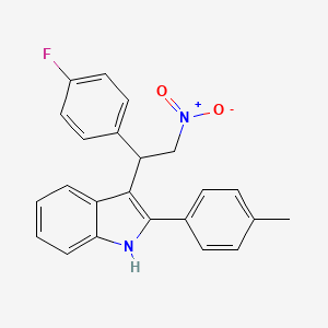 3-[1-(4-fluorophenyl)-2-nitroethyl]-2-(4-methylphenyl)-1H-indole