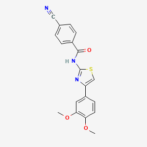4-cyano-N-(4-(3,4-dimethoxyphenyl)thiazol-2-yl)benzamide