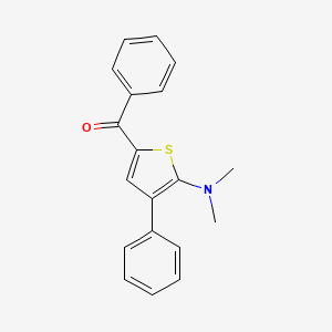 molecular formula C19H17NOS B2439023 [5-(Dimethylamino)-4-phenyl-2-thienyl](phenyl)methanone CAS No. 343375-55-3