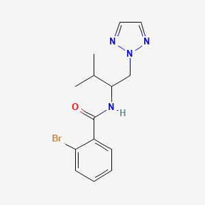 molecular formula C14H17BrN4O B2439025 2-bromo-N-(3-methyl-1-(2H-1,2,3-triazol-2-yl)butan-2-yl)benzamide CAS No. 2034267-45-1