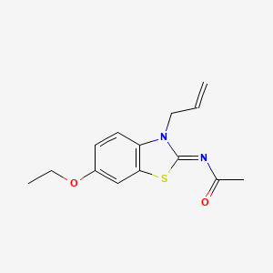 molecular formula C14H16N2O2S B2439026 (Z)-N-(3-allyl-6-ethoxybenzo[d]thiazol-2(3H)-ylidene)acetamide CAS No. 865180-67-2